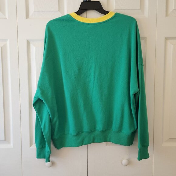 Sprite Logo Green Crewneck Sweatshirt XXL Unisex Cotton Blend NWT - Picture 8 of 10